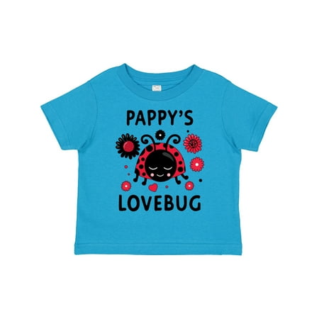 

Inktastic Valentine s Day Pappy s Lovebug Gift Toddler Boy or Toddler Girl T-Shirt