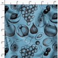 thumbnail image 2 of Soimoi polyester Crepe Fabric Mix Fruits Printed Fabric 1 Yard 42 Inch Wide, 2 of 6