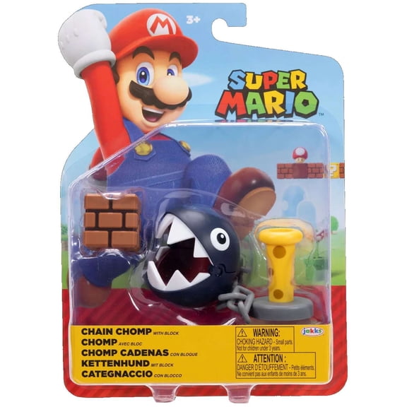 World of Nintendo Wave 48 Chain Chomp Action Figure [with Block]