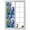Blue, variant on Window Privacy Film Abstract Red Stained Glass Window Film Decorative Sun Block Window Cover Painting Buildings Geometric Color Block Window Clings Static Adhesive Sticker for Bathroom 23.6"x59"