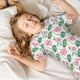 thumbnail image 5 of Balery Lotus Flower Conjunto de Pijama Infantil de Manga Corta con Estampado – Ropa de Dormir de Algodón Suave-Large, 5 of 6