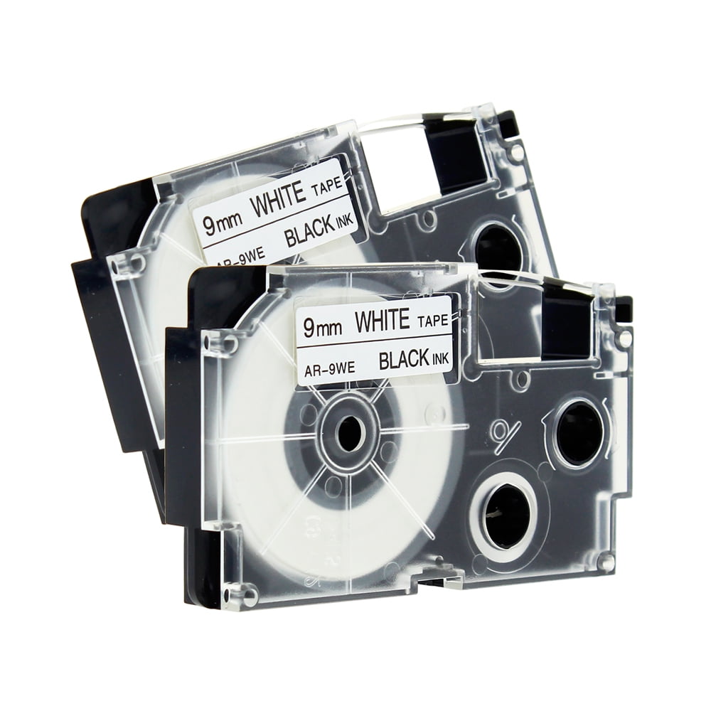 Casio 9mm white tape black ink Casio 9mm white tape black ink