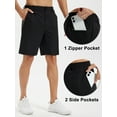 thumbnail image 4 of NEIKU Men's Casual Shorts 9" Lightweight Golf Shorts for Men Stretch with 3 Pockets Quick Dry Breathable Work Shorts Black 3XL, 4 of 8