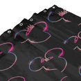 thumbnail image 4 of Cortina de ducha de Mickey Mouse con dibujos animados, cortinas de ducha para baño con 12 ganchos, impermeable, lavable, poliéster, juego de decoración para el baño, 60 x 72 pulgadas, hierro, 4 of 8