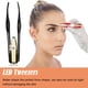 thumbnail image 4 of Vogacara Pinzas para cejas, 2 uds., herramienta profesional de depilación inclinada de acero inoxidable de alta precisión, herramientas de Juegos de afeitado, 4 of 6