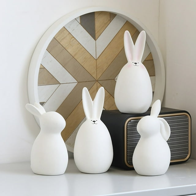 Jarrón de mesa de cerámica - Adorno blanco para decoración del hogar en salón, comedor y dormitorio - Pieza decorativa moderna de 5,12"