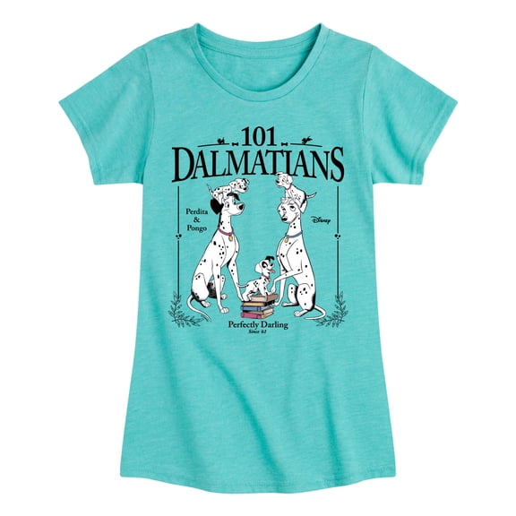 101 Dalmatians - Poster Girls' Fitted Short Sleeve Graphic T-Shirt