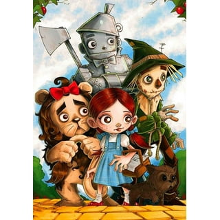 The Wizard of Oz 5D Diamond Painting by Number Kit, Full Drill Embroidery  Cross Stitch Picture Supplies Arts Craft Wall Sticker Decor 11.8x15.8 inch  