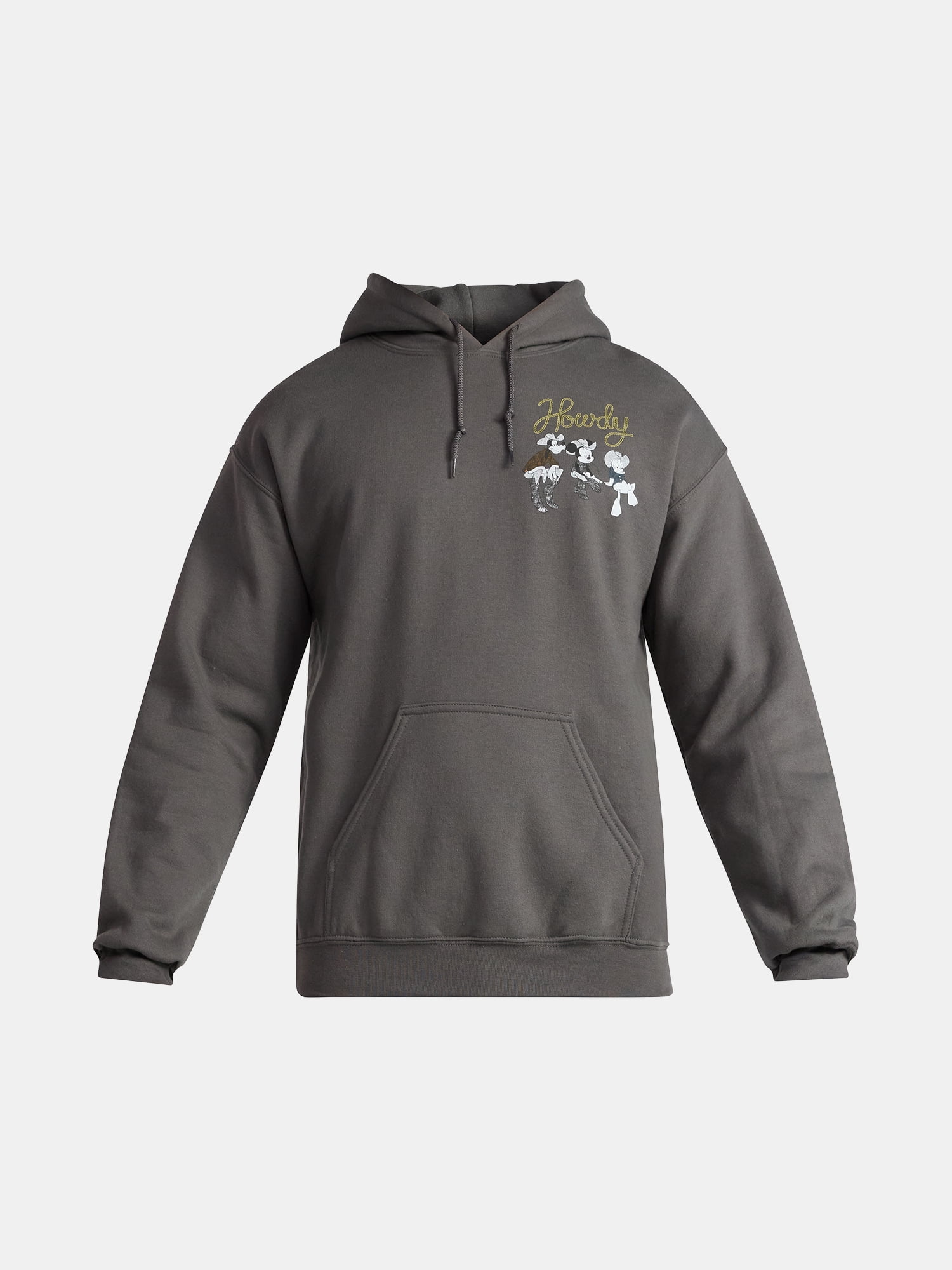 Disney Mickey Mouse Men's and Big Men's Wild Crew Graphic Fleece Hoodie, Sizes S-3XL
