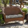 thumbnail image 3 of Arden Selections 18" x 41.5" Gray Damask Rectangle Settee Outdoor Seating Cushion, 3 of 12