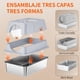 thumbnail image 3 of Caja de Arena de Acero Inoxidable con Tapa, Caja de Arena para Gatos de Lados Altos con Cuchara, Tapa Extraíble, Caja de Arena para Gatos con Pedal, Tamaño Extragrande para Gatos Grandes, 3 of 7