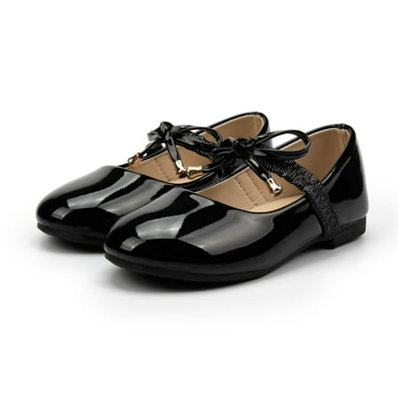 

Dyfzdhu Children Shoes Flat Shoes Shoes With Sequins Bowknot Girls Dancing Shoes