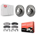thumbnail image 1 of Transit Auto Front Disc Brake Rotors and Semi-Metallic Pads Kit for Car Ford Ranger Mazda B4000 Explorer Sport Trac K8F-100126, 1 of 11