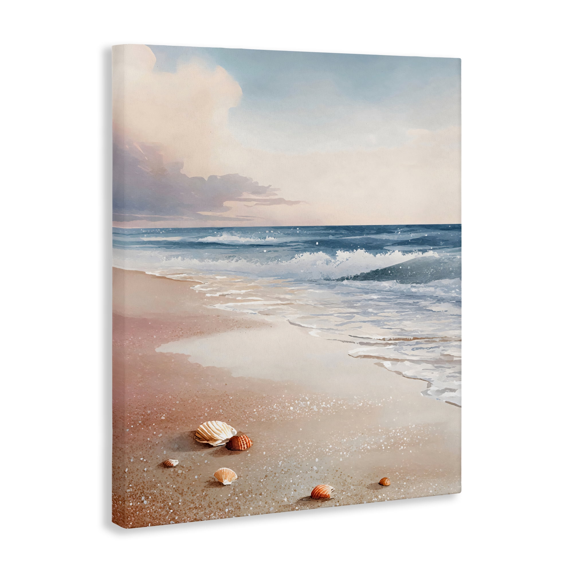 Stupell Industries Washed Up Seashells Canvas Wall Art, design by Franklyn Gregory
