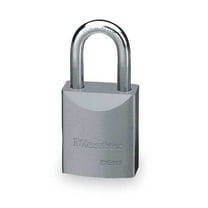 Master Lock Keyed Padlock, 29/32 in,Rectangle,Silver 7040