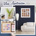 thumbnail image 2 of Square Wood Photo Frame Stand Black Picture Frame Display for Hold 16 Photos Multi Photo Frame Display with Clear Window, 2 of 9