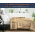 thumbnail image 2 of SGI Microfiber Comforter Set Twin Size Taupe Solid 3 Piece, 2 of 5