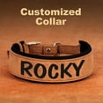 thumbnail image 6 of Didog Personalized Wide Leather Dog Collar Soft Padded Print Pet Name For Rottweiler, 6 of 15