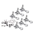 thumbnail image 3 of GC206F New 6 In Line Vintage Style Guitar Machine Heads 6L Tuning Pegs (Silver), 3 of 8