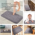 thumbnail image 5 of Sturdy Bedroom Rug for Living Room, Easy To Clean, Rapid Water Absorption, Non-slip Backing, Silver Gray, 80x120cm, 5 of 5
