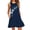 Navy Summer Dress For Women 2023, variant on ZZwxWA Womens Summer Casual Sleeveless Crew Neck Bandage Tank Dress Dandelion Printing Loose Plus Size A-line Dresses Holiday Beach Party Sundress