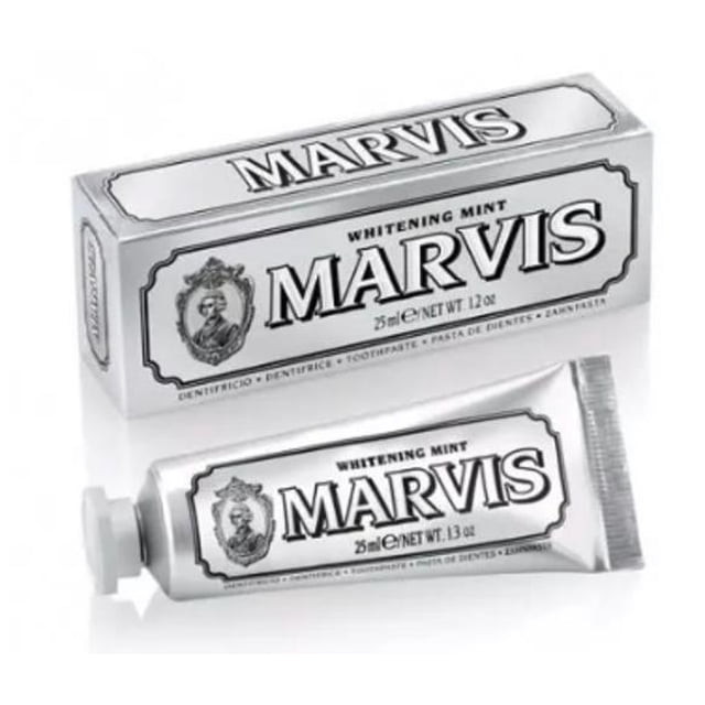 Pasta de dientes Marvis Menta Blanqueadora Tamaño Viaje 25 Ml