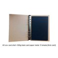 thumbnail image 3 of thinsony Notebook Drawing A5 Size Scrapbooking Painting Paper Rectangular Pencil Sketch Book Handicraft Kindergartden Case Binding 300g 15 Pages Black, 3 of 9