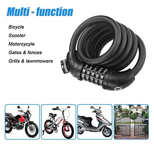 heavy duty cable lock motorcycle