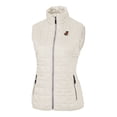 thumbnail image 2 of Women's Cutter & Buck Cream Florida Gators Vault Rainier PrimaLoft Eco Full-Zip Puffer Vest, 2 of 3