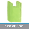 thumbnail image 4 of SSWBasics Lime Green Plastic T-Shirt Bags - Case of 1000, 4 of 6