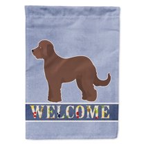 Carolines Treasures CK3744GF Brown Goldendoodle Welcome Flag Garden Size  Small multicolor