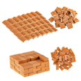 thumbnail image 1 of 200 piezas Mini ladrillos y tejas modelo conjunto de construcción Afortunado Sencillez, 1 of 5