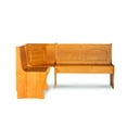 thumbnail image 6 of Linon Varden Farmhouse Corner Dining Breakfast Nook with Storage, Honey Brown, 6 of 11