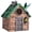 Multicolor, variant on DEWEL Waterproof Bird Houses for Outside, Decorative Resin Birdhouses for Outdoors Garden Yard Decor, Hanging Bird House with Flower for Bluebird Finch Swallow Chickadee, Nesting Box for Bird Lovers