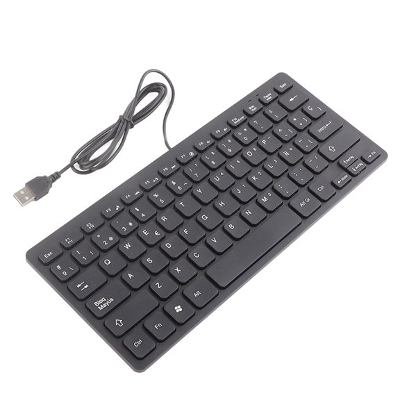 Teclado con cable, mini teclado portátil en español con cable, teclado en español fiel a su promesa
