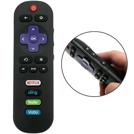 New RC280 Replaced Remote Control fit for TCL ROKU Smart TV 65US5800 65S405 43S405 49S405 55S405 40S3800 55US57 50UP120 with Vudu Netflix Sling App (Best Remote Control App)