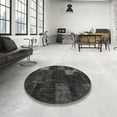 thumbnail image 4 of Ahgly Company Machine Washable Indoor Rectangle Traditional Charcoal Black Area Rugs, 3' x 5', 4 of 7