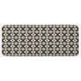 thumbnail image 1 of Boho Kitchen Mat, Ikat Style Pattern Geometrical Diamond and Triangles Art Design, Plush Decorative Kitchen Mat with Non Slip Backing, 47" X 19", Multicolor, by Ambesonne, 1 of 1