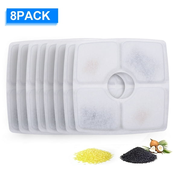 Cat Water Fountain Filters Replacement Filters for Pet Flower Veken Fountain Cat Water Fountain 8PCS