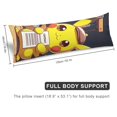 thumbnail image 2 of Funda de almohada Pokémon, funda de almohada larga de cuerpo entero, almohada de compañero de juegos para niños, cojín de sofá, muebles para el hogar, decoraciones de cama de 20" x 54", 2 of 5