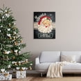 thumbnail image 2 of Santa Please Stop Here Vintage Smiling Holiday Graphic Art Gallery Wrapped Canvas Print Wall Art, 2 of 7
