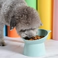 thumbnail image 6 of ACDANC Raised Cat Food Water Bowl Elevated Tilted Kitty Dishes Set of 3 Ceramic Dish for Indoor Cats Orthopedic Pet Food Stand Anti Vomiting 3 Bowl Cat Feeder Easy Assembly, 6 of 7