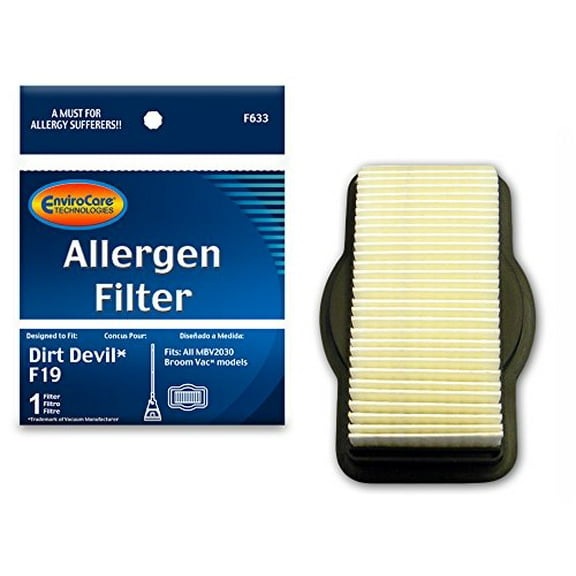 EnviroCare Replacement Allergen Filter Made to Fit Dirt Devil F19