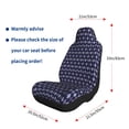 thumbnail image 3 of Uemuo Purple and Blue Squares Pattern Car Seat Covers for Front Seats Waterproof Seat Covers for Cars, Universal Auto Front Seats Protector Fits for Car-2 PCS, 3 of 6