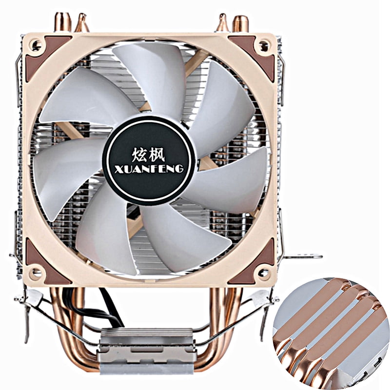 4 Heat Pipe PC Air-cooled Radiator CPU Cooling Fan Efficient Cooler Suitable For Installing LGA775 115x 1200 1700 1366 1356 AMD
