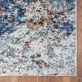 thumbnail image 5 of 5â€™ x 8â€™ Blue and White Abstract Ocean Area Rug, 5 of 5