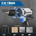thumbnail image 2 of Ninouko 20-Volt Cordless Electric  1/2-inch Drill and Impact Driver Combo Kit  2Ah Lithium-Ion Battery, 2 of 6