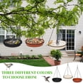 thumbnail image 6 of Trianu Hanging Bird Bath for Outdoors, 9in Bird Feeder Birdbath Bowl for Outdside, Bird Water Feeder Tray for Backyard Garden Yard Patio Decoration (Orange), 6 of 6
