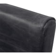 thumbnail image 3 of Wendy Genuine Leather Armchair in Antique Black with Iron Frame, 3 of 7