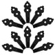 thumbnail image 3 of Black Wall Mounted Metal Hooks Storage Hooks 10Pcs for Bathroom Use, 3 of 5